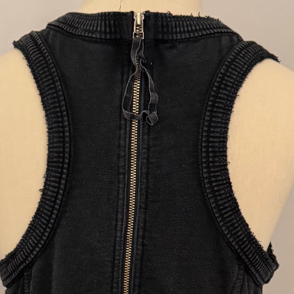 Anthropologie Daily Practice "Horizon Wide-Leg Black Knit Jumpsuit" Size Medium - Picture 10 of 13